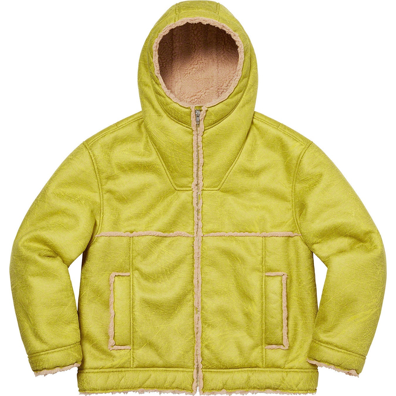 Faux Shearling Hooded Jacket view 4